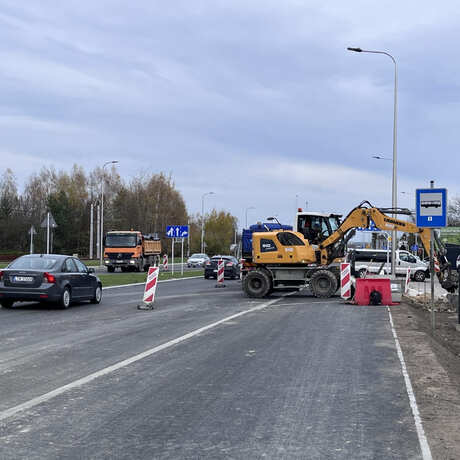 Przebudowa ul. Warszawskiej w Rzeszowie [listopad 2023] - fot 2